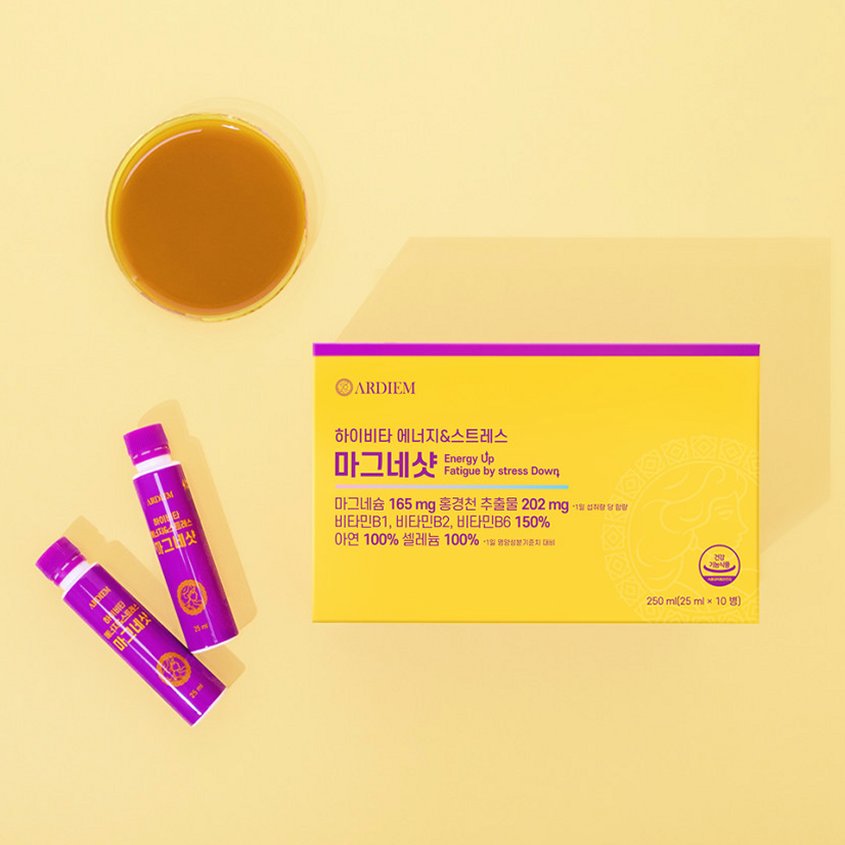 아르디엠 하이비타 에너지&스트레스 마그네샷 250ml 10개입, 1개