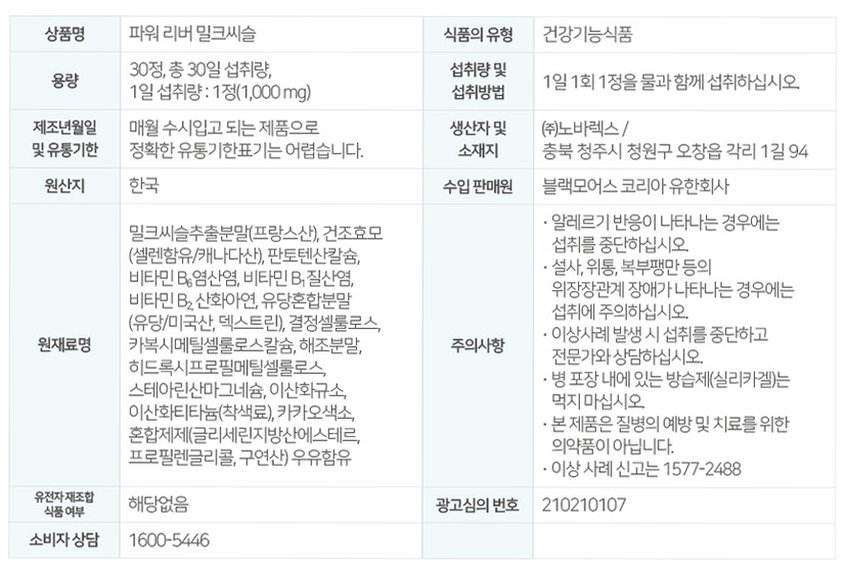 [코스트코] 블랙모어스 밀크씨슬 간건강 영양제 실리마린 비타민B 30정, 3개
