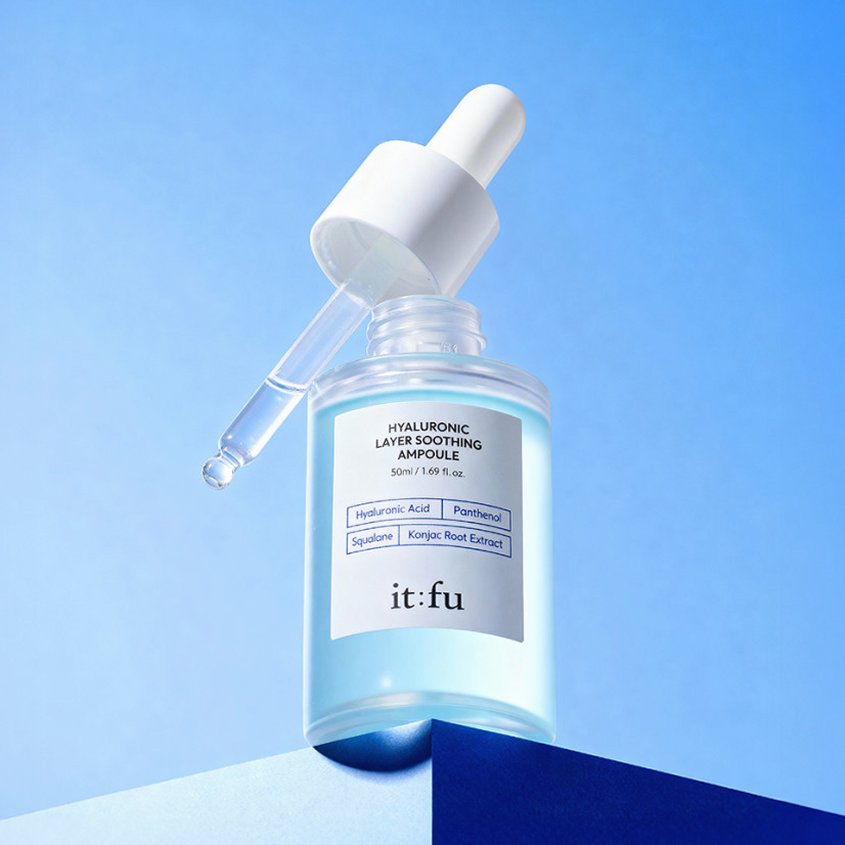 [저분자 히알루론산 PDRN] 곤약 수분 앰플 수딩 속건조 보습 판테놀 스쿠알란 50ml 2개